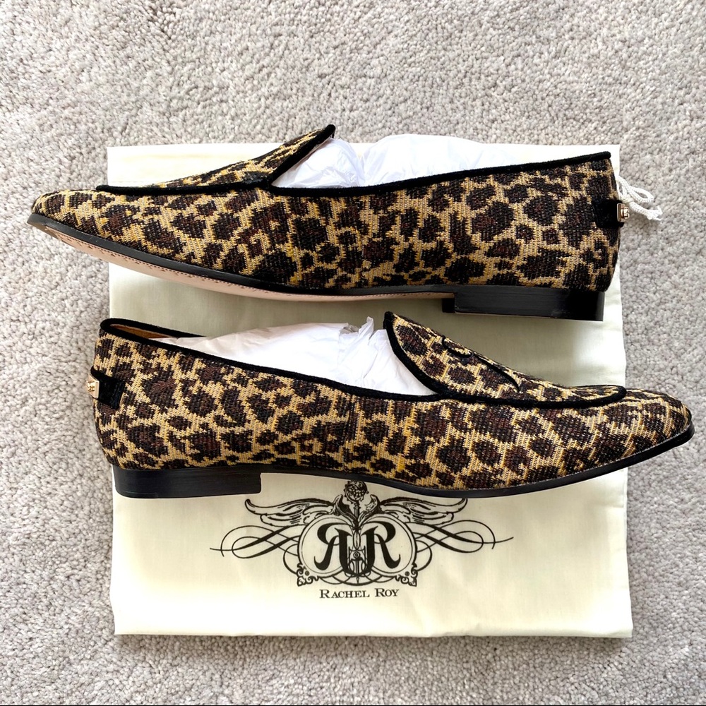 RACHEL ROY Leopard Print Loafers Size 7